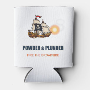 Enfriador De Latas Porta vaso corto Powder & Plunder Pirate Ship