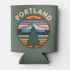 Enfriador De Latas Portland Circular Design Can Sleeve