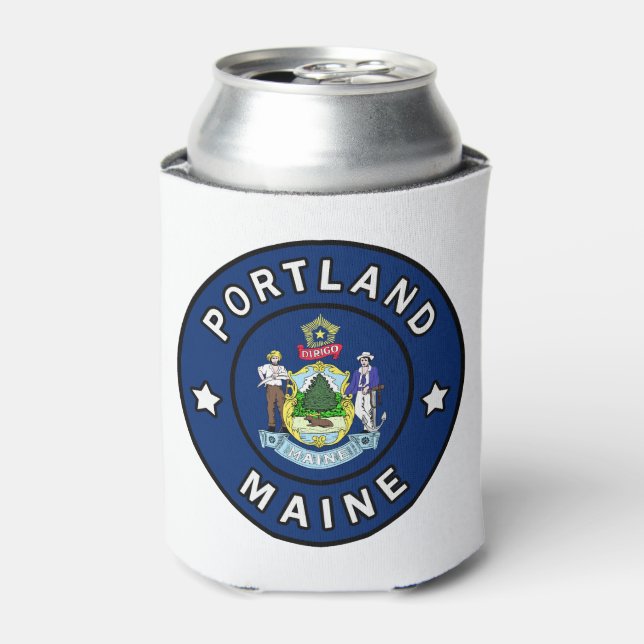 Enfriador De Latas Portland Maine (Lata Anverso)