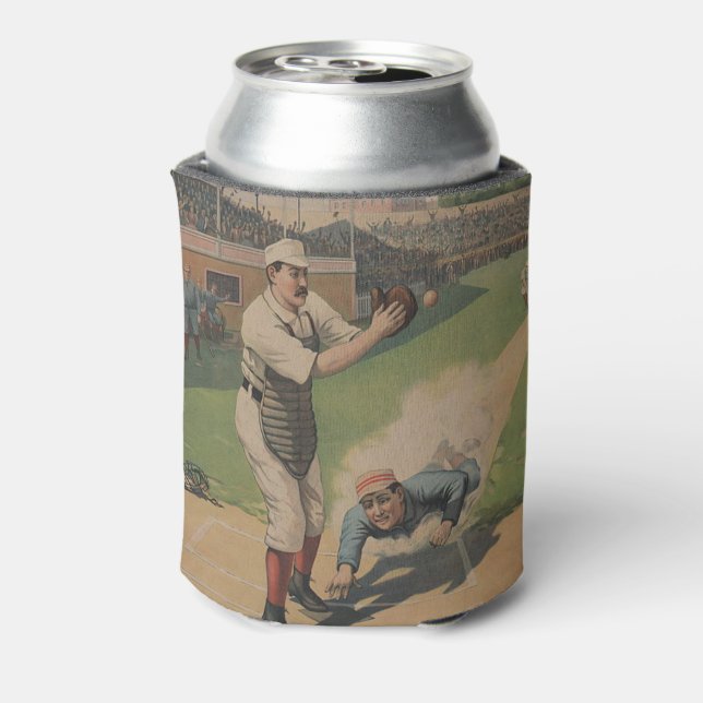 Enfriador De Latas Poster de béisbol (Reverso de la lata)