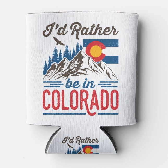 Enfriador De Latas Prefiero estar en Colorado (Anverso)
