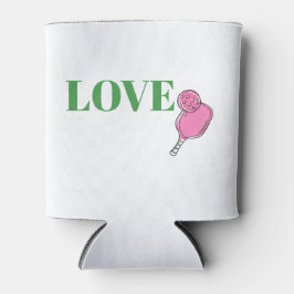 Enfriador De Latas Preppy Love Pink Pickleball