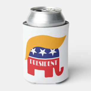 Enfriador De Latas Presidente Donald Trump - Cabello de Elefante del