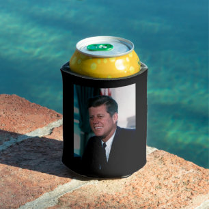 Enfriador De Latas Presidente estadounidense John F. Kennedy en la Of