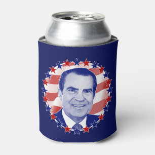 Enfriador De Latas Presidente Richard Nixon Estrellas y Rayas