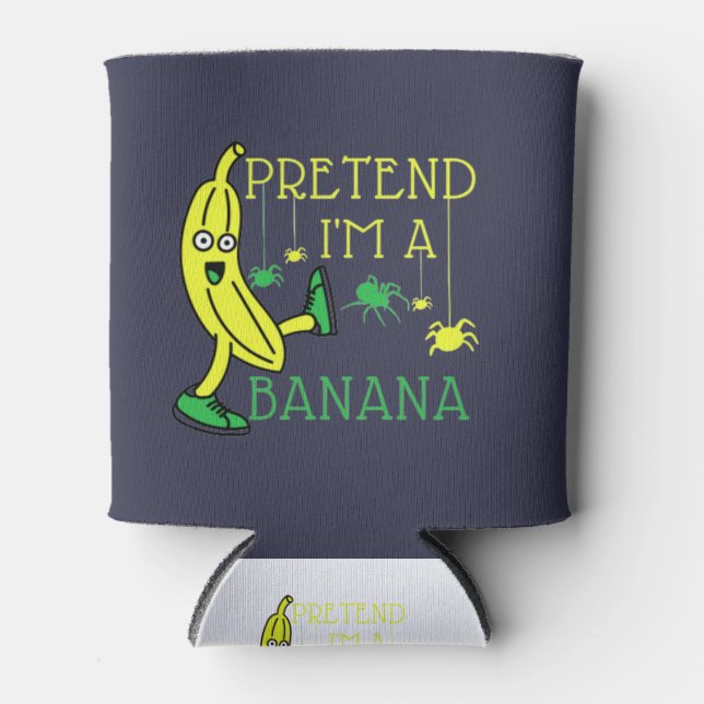 Enfriador De Latas Pretende que soy un disfraz de Halloween divertido (Anverso)