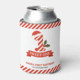 Enfriador De Latas Primer cumpleaños de Sweet One Navidades