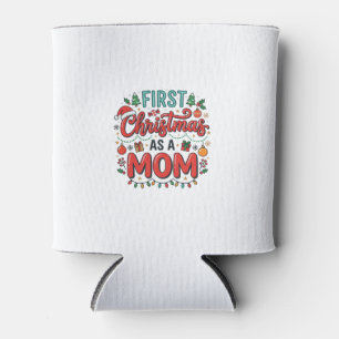 Enfriador De Latas Primera Navidad como diseño de fiestas de mamá