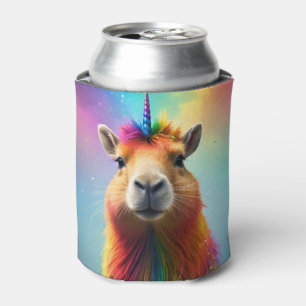 Enfriador De Latas Prismhorn: El Capybaraicorn Arcoíris
