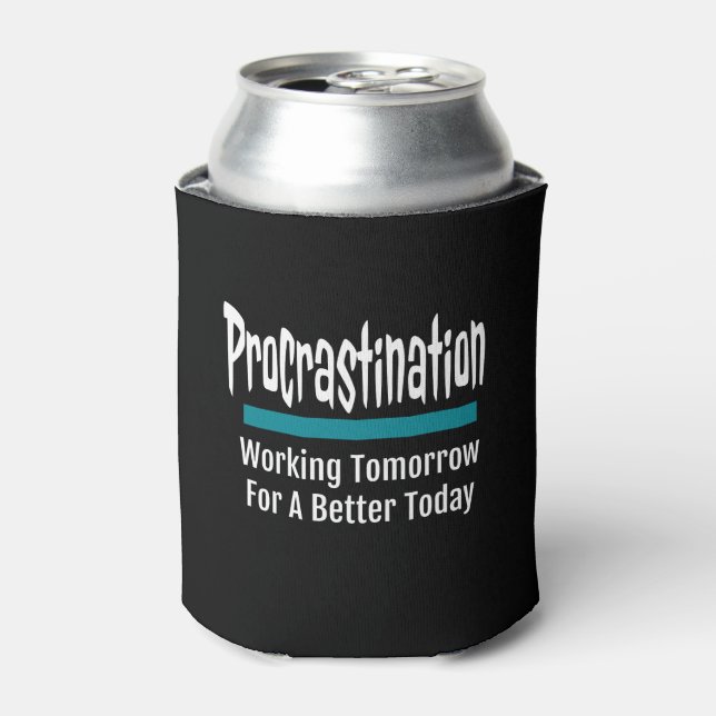 Enfriador De Latas Procrastinación Graciosa (Lata Anverso)