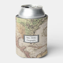 Enfriador De Latas Profesor de Geografía del Mapa del Nuevo Mundo de