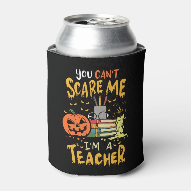 Enfriador De Latas Profesor Halloween (Lata Anverso)