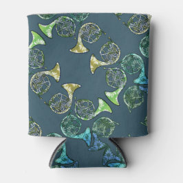 Enfriador De Latas Profesora de clase de bandas de baile de cuernos f