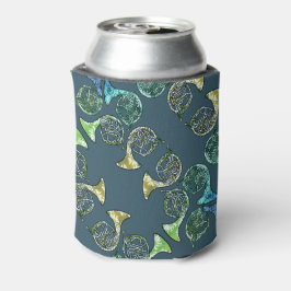 Enfriador De Latas Profesora de clase de bandas de baile de cuernos f