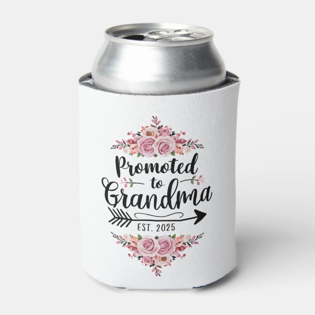 Enfriador De Latas Promoción A La Invitación De Embarazo De Abuela 20 (Lata Anverso)