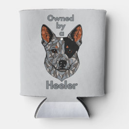 Enfriador De Latas Propiedad de un Heeler (azul)