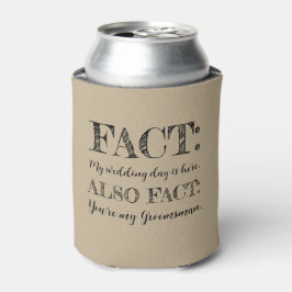Enfriador De Latas Propuesta de Padrino de Boda Divertida y Elegante 