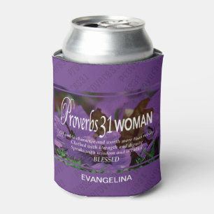 Enfriador De Latas PROVERBS 31 MUJER Personalizada