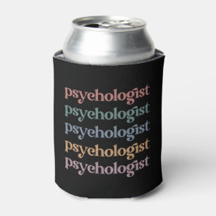 Enfriador De Latas Psicólogo Retro Graduación Estudiantil de Psicol