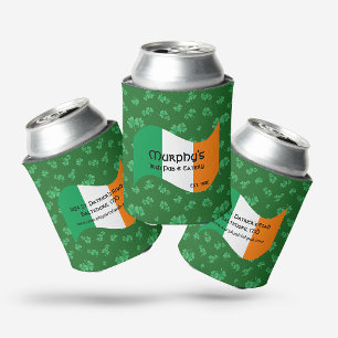 Enfriador De Latas Pub & Comedor Personalizado Bandera Irlandesa Tréb