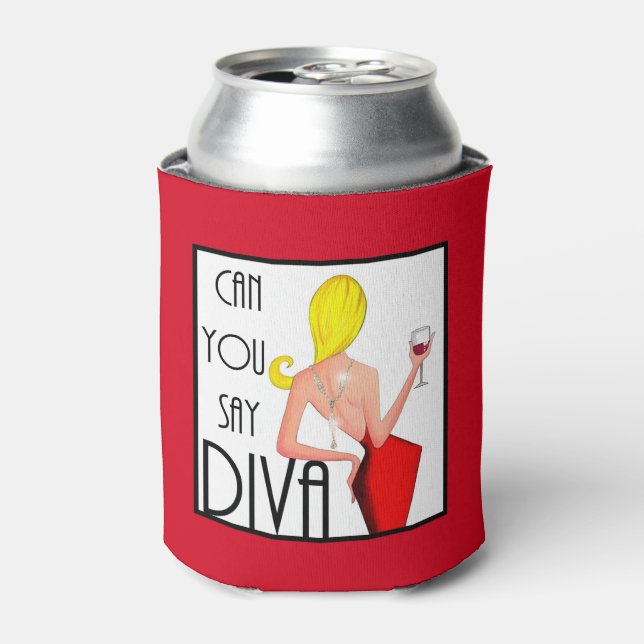 Enfriador De Latas "¿Puedes decir DIVA?" (Lata Anverso)