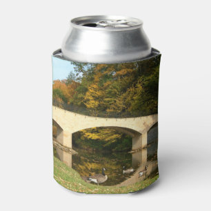 Enfriador De Latas Puente arcoiris en otoño en el Grove City College