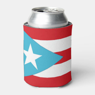 Enfriador De Latas Puerto Rico Flag