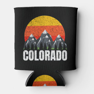 Enfriador De Latas Puesta de sol retro de Colorado