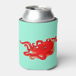 Enfriador De Latas Pulpo rojo