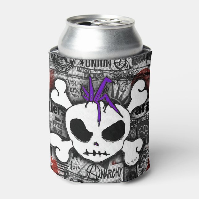 Enfriador De Latas Punk Skull (Lata Anverso)