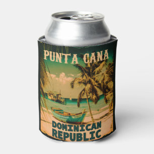 Enfriador De Latas Punta Cana Dominican - Vintage Souvenir 80