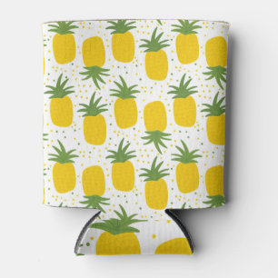Enfriador De Latas Puntos de piña: diseño de frutas de verano
