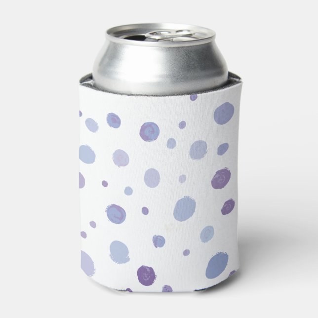 Enfriador De Latas puntos de polka pintados a mano (Lata Anverso)