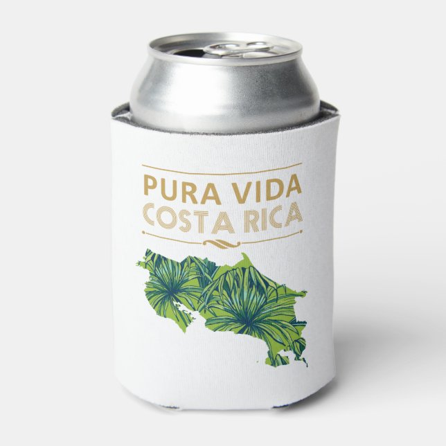 Enfriador De Latas Pura Vida Costa Rica Bebe Cosy (Lata Anverso)