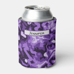 Enfriador De Latas Purple Camo Can Botella Refrigerador Stuffer
