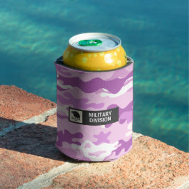 Enfriador De Latas Purple Camouflage Pattern Beverage Insulator