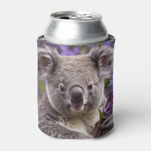 Enfriador De Latas Purple Jacaranda Koala Bear,