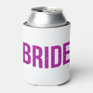 Enfriador De Latas Purpurina Bride Pink
