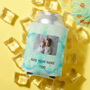 Enfriador De Latas purpurina de brillo estrella simple añadir texto p