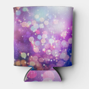 Enfriador De Latas Purpurina de plata azul desenfoque