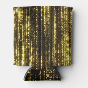 Enfriador De Latas Purpurina dorado: fondo de partículas bokeh