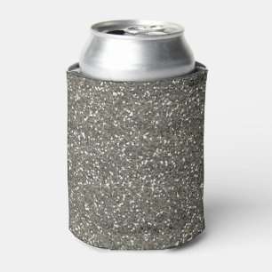 Enfriador De Latas Purpurina plateado elegante
