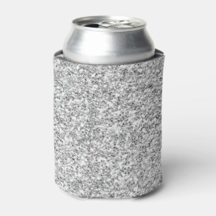 Enfriador De Latas Purpurina plateado impreso