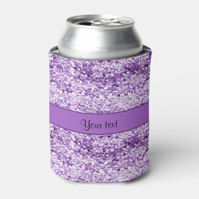 Enfriador De Latas Purpurina Sparkly Purple (Lata Anverso)