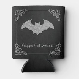 Enfriador De Latas Purpurinoso Bat Halloween