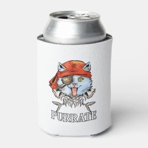 Enfriador De Latas Purrate - Gracioso gato pirata