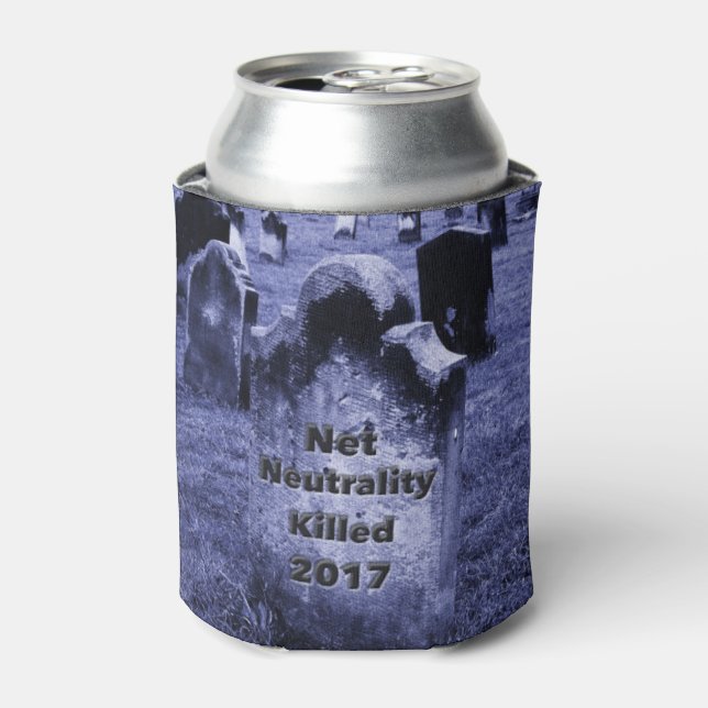 Enfriador De Latas QEPD Neutralidad neta Gravestone (Lata Anverso)