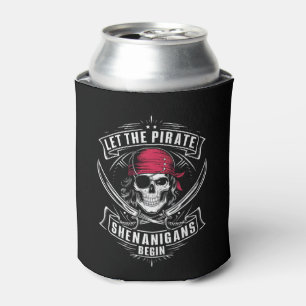 Enfriador De Latas Que Comiencen Las Travesuras Piratas De Halloween