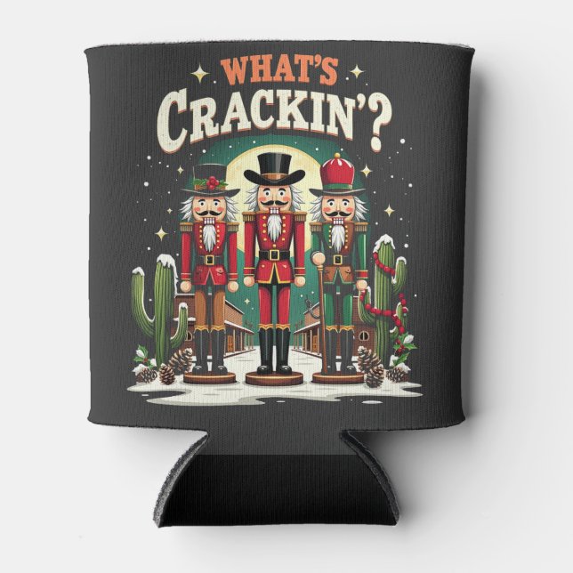 Enfriador De Latas Qué es gracioso de los Navidades de los cactus de  (Anverso)