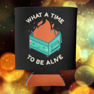 Enfriador De Latas Qué tiempo para estar vivo Refrigerador de bebidas